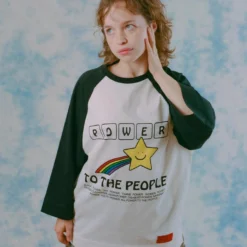 Sree Santhosh PTTP Raglan Tee (White/Black)