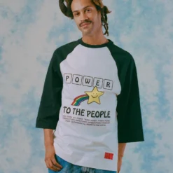 Sree Santhosh PTTP Raglan Tee (White/Black)