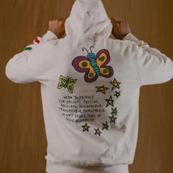 Sree Santhosh Love Everybody Hoodie (Chalk)