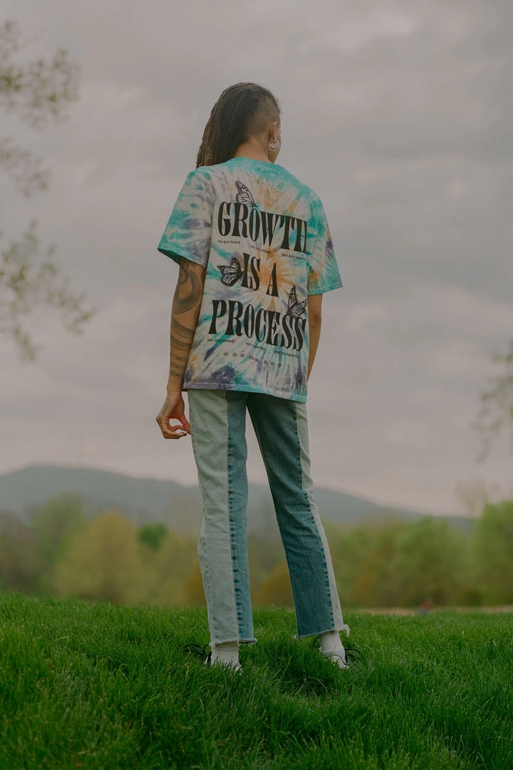 Sree Santhosh Tie Dye Growth Is A Process S/S T-Shirt 3 Sree Santhosh Tie Dye Growth Is A Process S/S T-Shirt