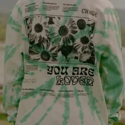 Sree Santhosh Love More Cuffed L/S T-Shirt (Green Spiral TD) 7 Sree Santhosh Love More Cuffed L/S T-Shirt (Green Spiral TD)