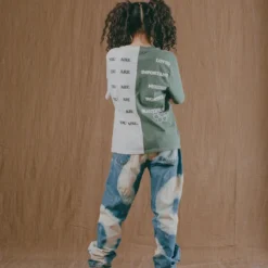 Sree Santhosh Best Selling Happy Love Pieced S/S T-Shirt (Juniper/Chalk) 6 Sree Santhosh Best Selling Happy Love Pieced S/S T-Shirt (Juniper/Chalk)