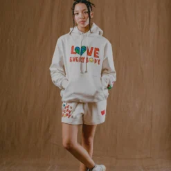 Sree Santhosh Love Everybody Hoodie (Chalk)