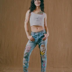 Sree Santhosh Best Selling GIAPC Ribbed Tank (Orchid)