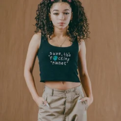 Sree Santhosh STFP Ribbed Tank (Black)