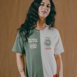 Sree Santhosh Best Selling Happy Love Pieced S/S T-Shirt (Juniper/Chalk) 7 Sree Santhosh Best Selling Happy Love Pieced S/S T-Shirt (Juniper/Chalk)