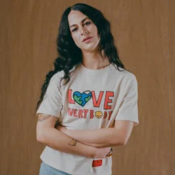 Sree Santhosh Best Selling Love Everybody S/S T-Shirt (Chalk) 9 Sree Santhosh Best Selling Love Everybody S/S T-Shirt (Chalk)