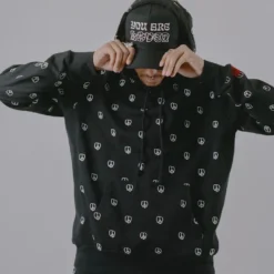 Sree Santhosh Best Selling Embroidered Peace Hoodie (Black) 7 Sree Santhosh Best Selling Embroidered Peace Hoodie (Black)