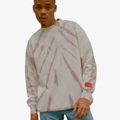 Sree Santhosh Mauve/Chalk Uni Logo Tiger TD Crewneck