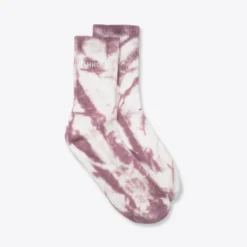 Sree Santhosh Mauve/Chalk Tiger Tie Dye CHNGE Logo Socks