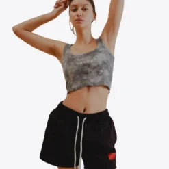 Sree Santhosh Black Sweatshorts