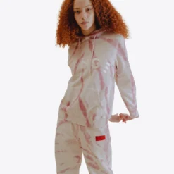 Sree Santhosh Mauve Tiger Tie Dye University Sweatpant