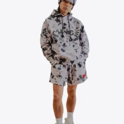 Sree Santhosh Best Selling Violet Splotch Tie Dye University Hoodie