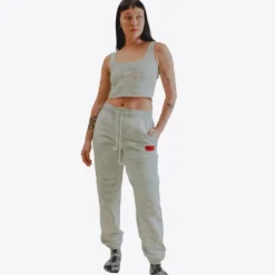 Sree Santhosh Mint Uni Logo TD Sweatpant