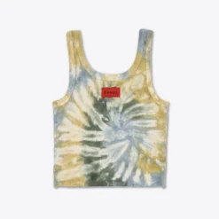 Sree Santhosh Best Selling Green Blue Tonal Spiral TD Tank