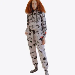 Sree Santhosh Best Selling Violet Splotch Tie Dye University Sweatpant