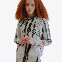 Sree Santhosh Mint Tiger Tie Dye University Hoodie