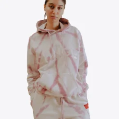 Sree Santhosh Best Selling Mauve Tiger Tie Dye University Hoodie