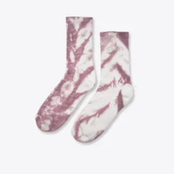 Sree Santhosh Mauve/Chalk Tiger Tie Dye CHNGE Logo Socks