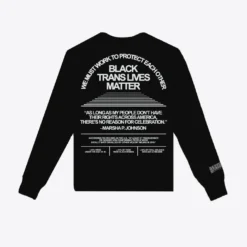 Sree Santhosh Best Selling Black Trans Lives Matter Long Sleeve