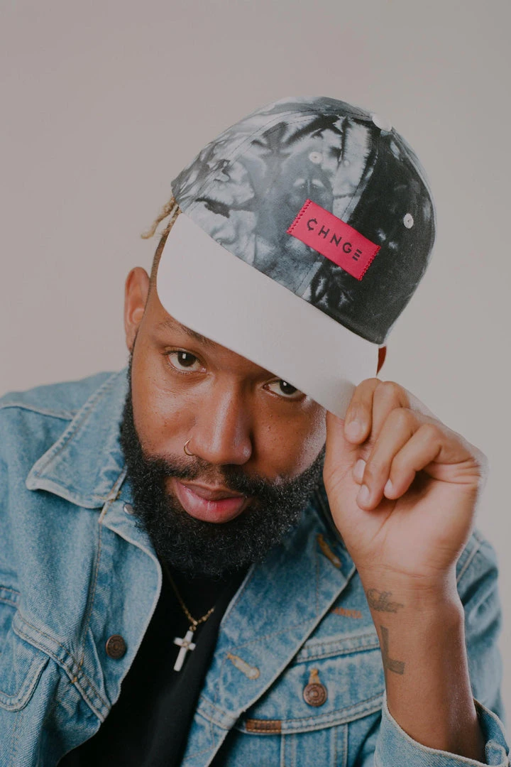 CHNGE Best Selling Black Marble Tie Dye Baseball Cap 4 CHNGE Best Selling Black Marble Tie Dye Baseball Cap