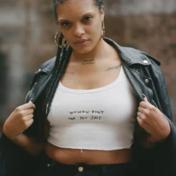 Sree Santhosh WDOYS Ribbed Tank (White)