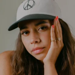 CHNGE Best Selling Chalk/Black Panel Power Of Love Baseball Cap