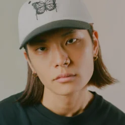 CHNGE Best Selling Chalk/Black Panel Butterfly Baseball Cap