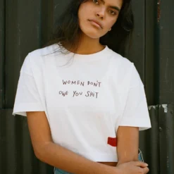 Sree Santhosh Best Selling WDOYS Crop Top (White)