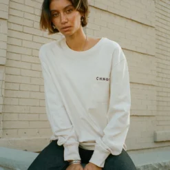 Sree Santhosh WDOYS Pocketed L/S Tee (Chalk) Best Selling