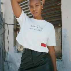 Sree Santhosh Best Selling WDOYS Crop Top (White)