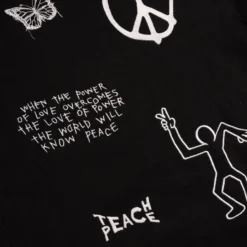 Sree Santhosh Black Love Peace Hoodie
