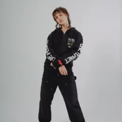 Sree Santhosh PPTP Zip Up Hoodie (Black) New Arrivals