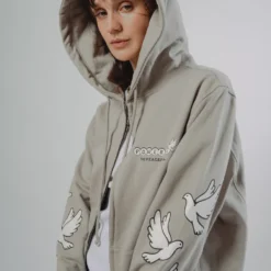 Sree Santhosh WPP2P Zip Up Hoodie (Sand) New Arrivals