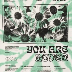 Sree Santhosh Love More Cuffed L/S T-Shirt (Green Spiral TD) 6 Sree Santhosh Love More Cuffed L/S T-Shirt (Green Spiral TD)