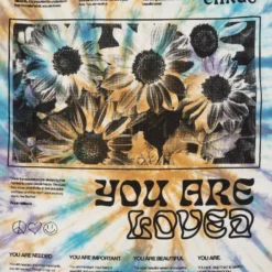 Sree Santhosh Love More Cuffed L/S T-Shirt (Spiral Tie Dye)