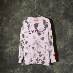 Sree Santhosh Violet CHNGE Logo Overdye Tie Dye Crewneck Best Selling