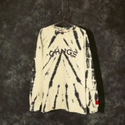 Sree Santhosh Lime CHNGE Logo Tiger Tie Dye Crewneck