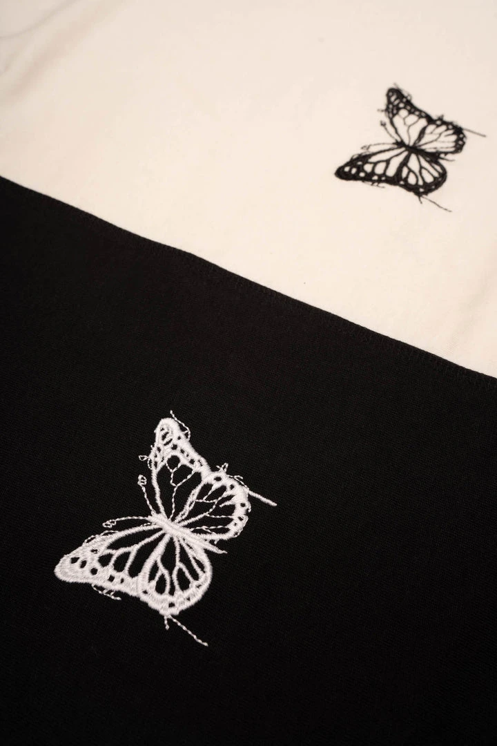 Sree Santhosh Best Selling Pieced Butterflies Crop Top 5 Sree Santhosh Best Selling Pieced Butterflies Crop Top