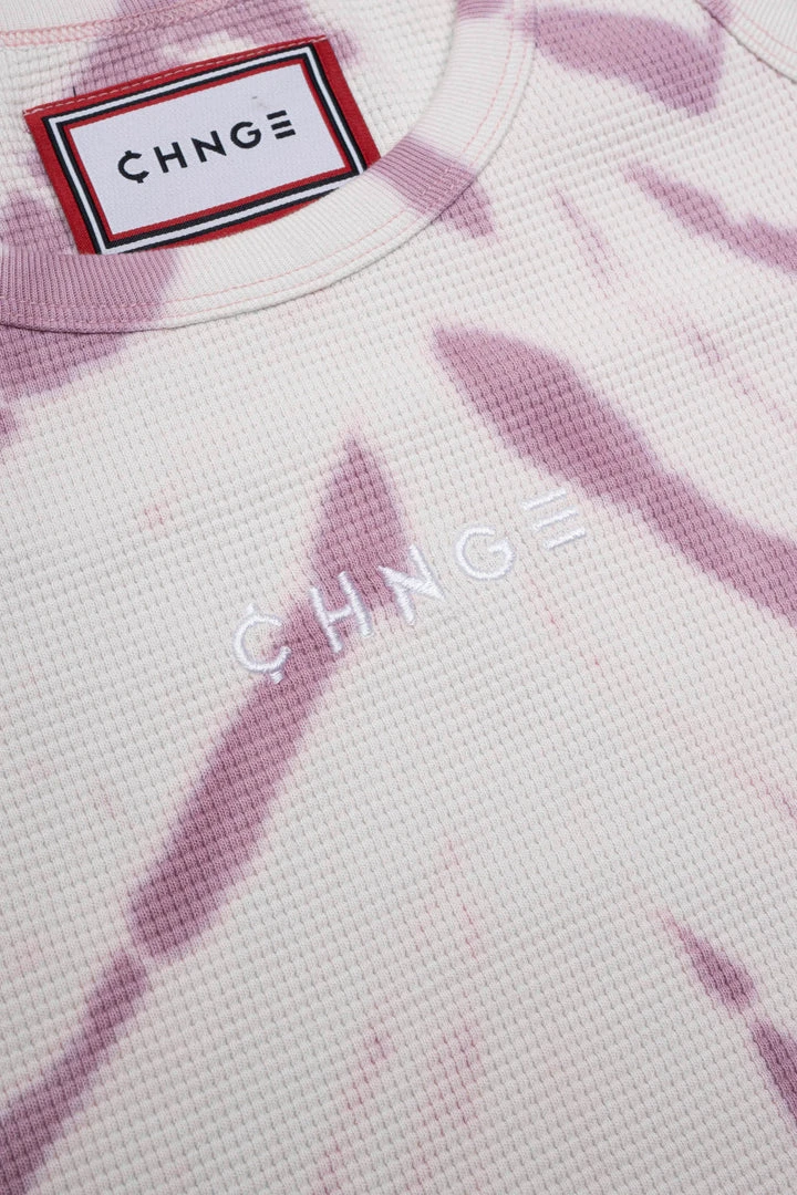 Sree Santhosh Tiger Stripe Tie Dye Logo Ribbed Tank (Mauve/Chalk) Best Selling 3 Sree Santhosh Tiger Stripe Tie Dye Logo Ribbed Tank (Mauve/Chalk) Best Selling