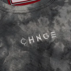 Sree Santhosh Marble Tie Dye Logo Ribbed Tank (Black)