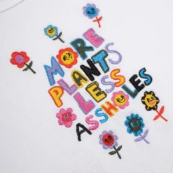 Sree Santhosh More Plants Zero Waste Ribbed Tank (White) ♻️