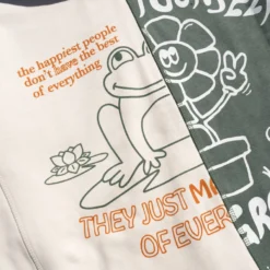 Sree Santhosh Happy People Zip Up Hoodie (Chalk/Juniper)