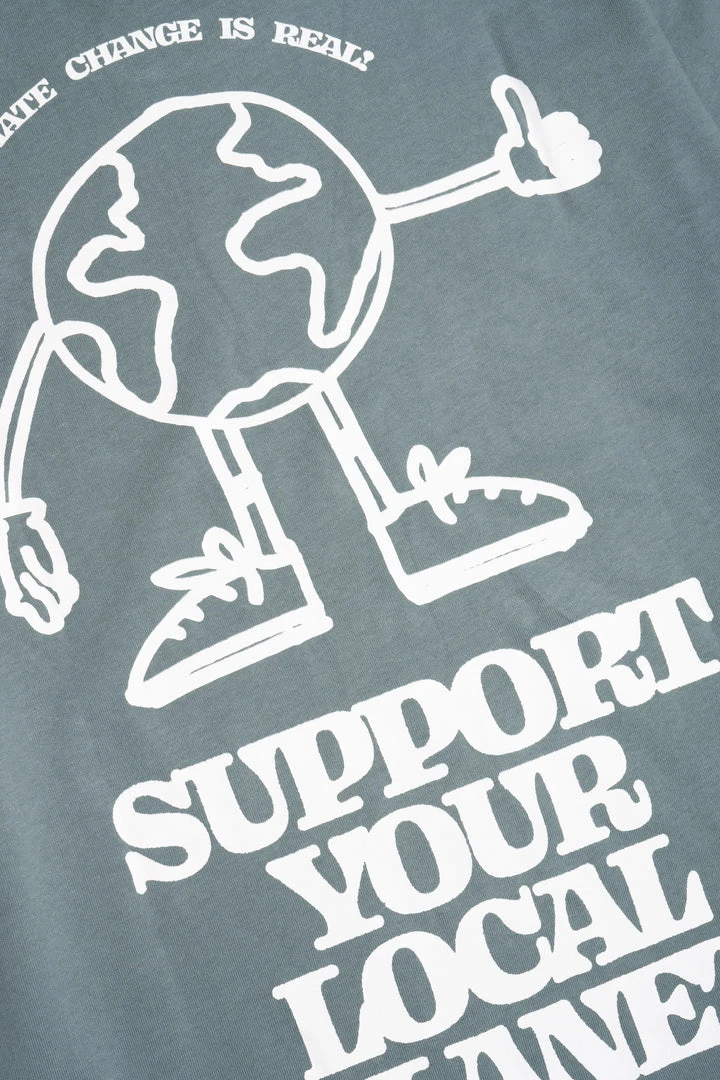 Sree Santhosh Every Day Is Earth Day S/S Ringer T-Shirt (North Atlantic) 6 Sree Santhosh Every Day Is Earth Day S/S Ringer T-Shirt (North Atlantic)