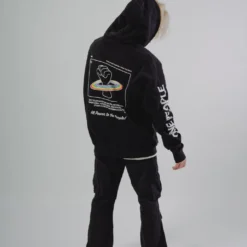 Sree Santhosh PPTP Zip Up Hoodie (Black) New Arrivals