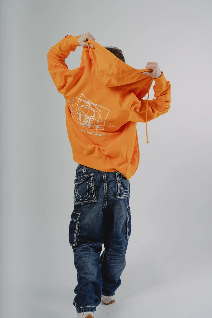 Sree Santhosh YAAYN Zip Up Hoodie (Orange Slice) 4 Sree Santhosh YAAYN Zip Up Hoodie (Orange Slice)