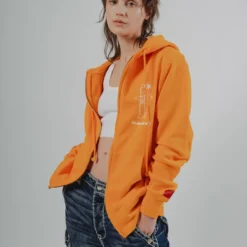 Sree Santhosh YAAYN Zip Up Hoodie (Orange Slice) 6 Sree Santhosh YAAYN Zip Up Hoodie (Orange Slice)