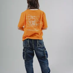 Sree Santhosh New Arrivals Everything You Need Is Inside S/S Ringer T-Shirt (Orange Slice)