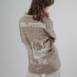 Sree Santhosh New Arrivals No Planet B S/S Ringer T-Shirt (Driftwood)