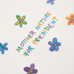 Sree Santhosh Mother Nature For President Crop (Chalk) Best Selling